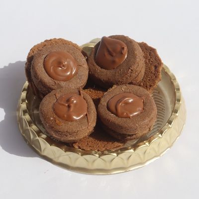 Chocolate and Nutella Sable Biscuit