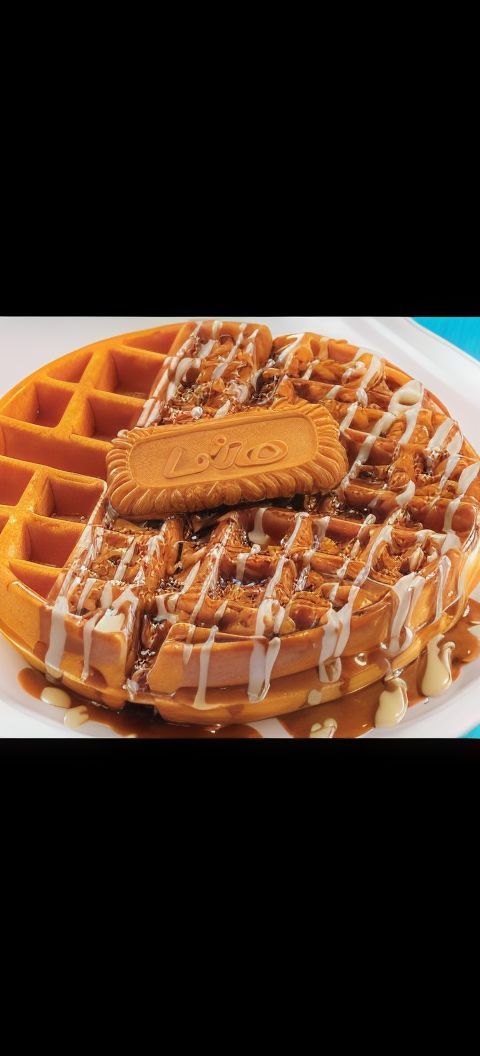 Double Waffle with Lotus and Chocolate