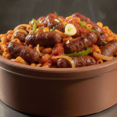 طاجن باستا بالسجق