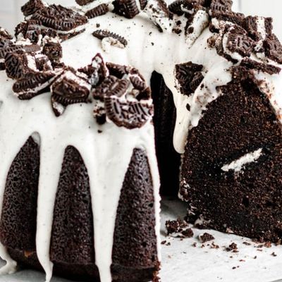 Molten cake Oreo with white chocolate