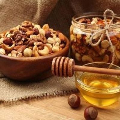 White Honey With Nuts