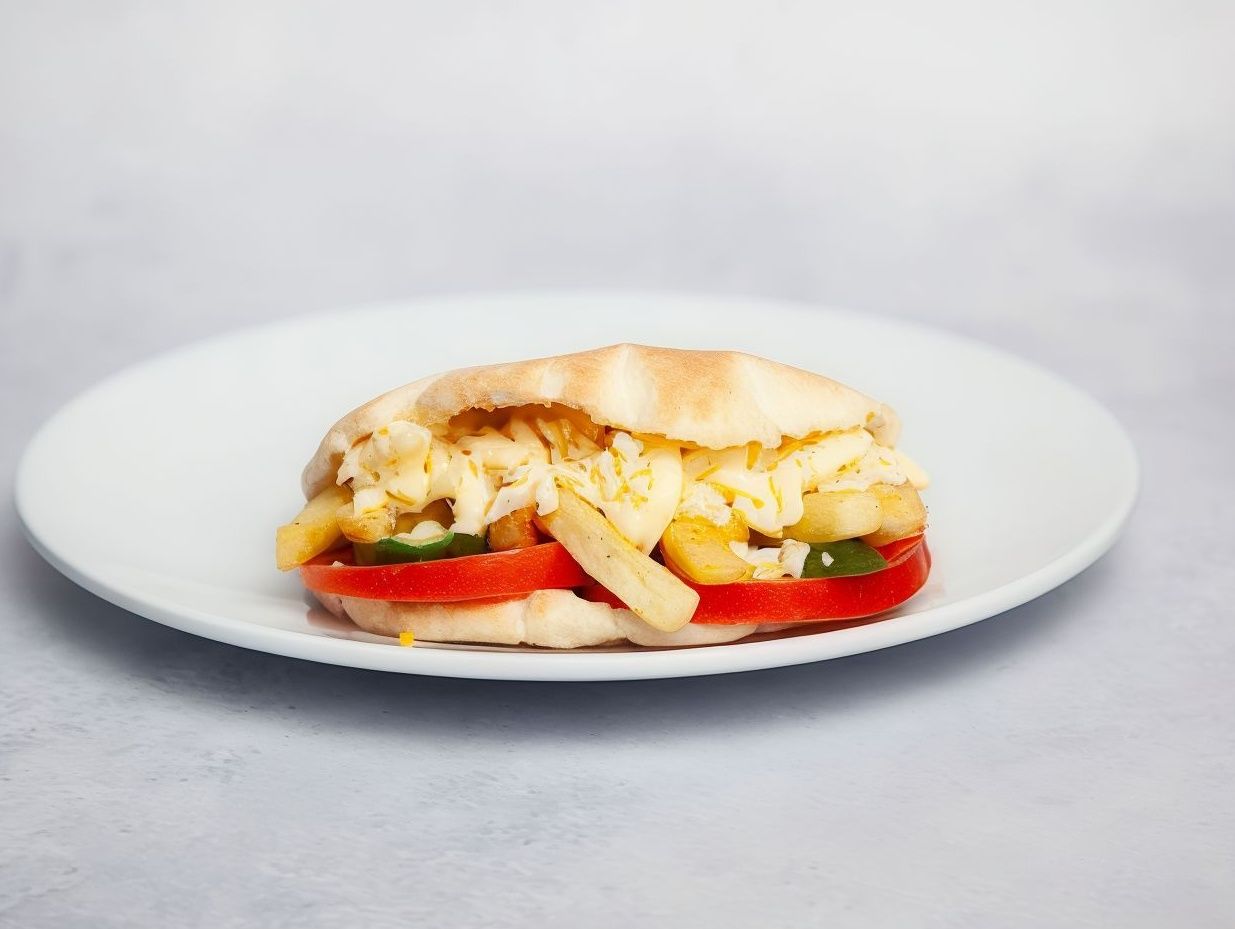 Sandwich Potatoes with Roumi Cheese