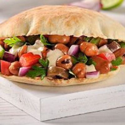 Foul Sandwich with Salad