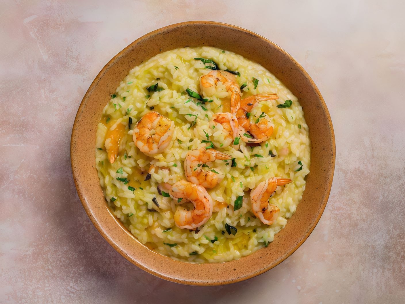 Shrimp and lemon risotto