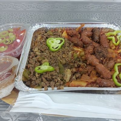Sausage and meat tagine