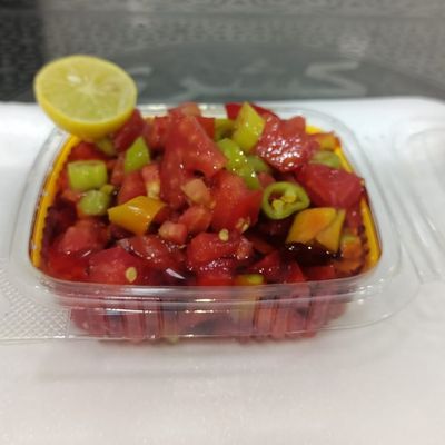 Spicy tomato with chili and oil