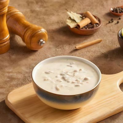 Mushroom Soup with Cream and Chicken