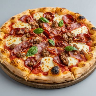 Mix Meats Pizza Oriental