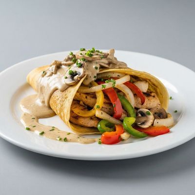 mix chicken Crepe