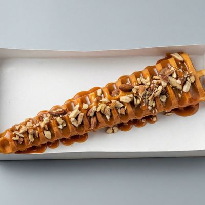 caramel stick waffle