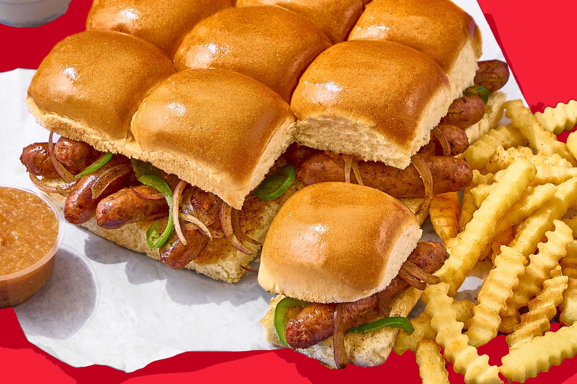Grilled Sausage Sliders