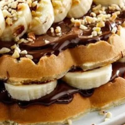 Nutella Waffle with Banana