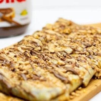 Nutella and Nuts Crepe