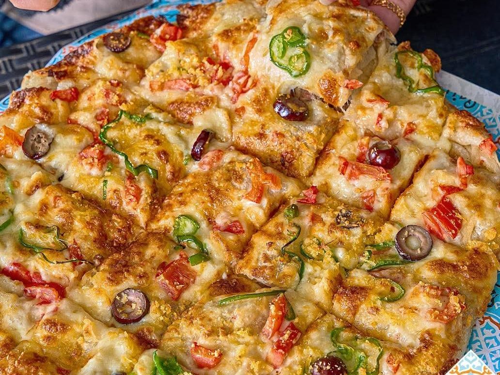 Minced Meat Oriental Pizza