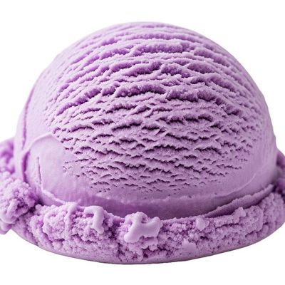 Blueberry ice cream scoop