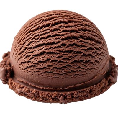 Chocolate ice cream scoop