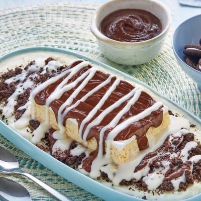 Rice pudding Qashtota with Oreo