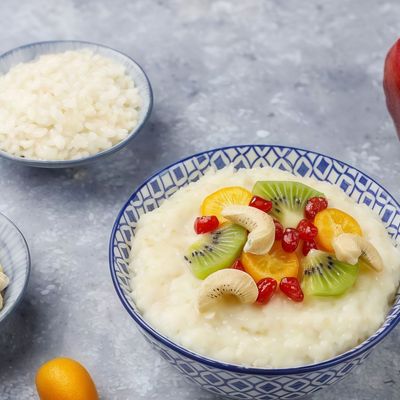 Rice Pudding with Kiwi