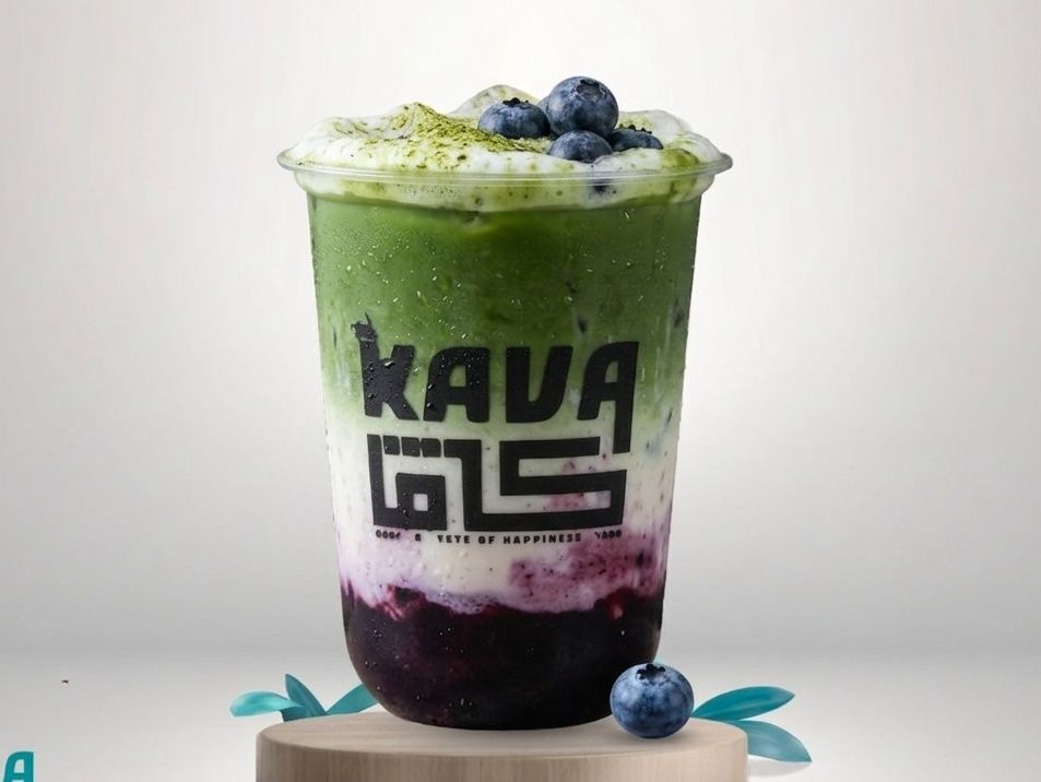 Iced Blue Berry Matcha