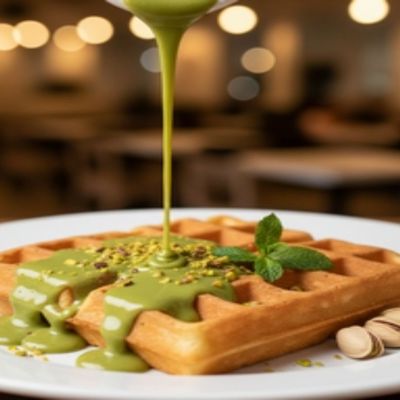 Classic Waffle Pistachio Sauce