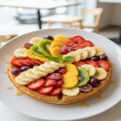 Mix Fruits Waffle