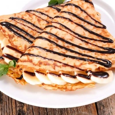 Chocolate and Banana Crepe