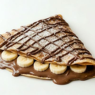 Chocolate and Banana Crepe