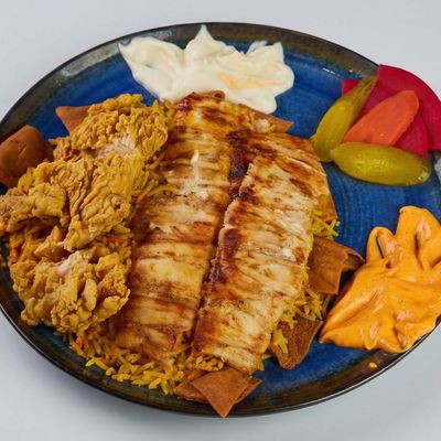 Crispy Fatteh with Chicken Shawarma