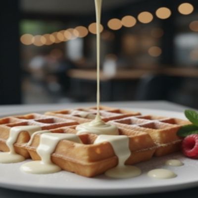 Classic Waffle white Chocolate Sauce
