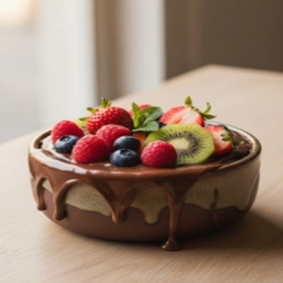 Nutella Fruit Brownies Cake casserole