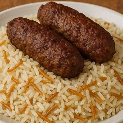 Rice with vermicelli and kofta