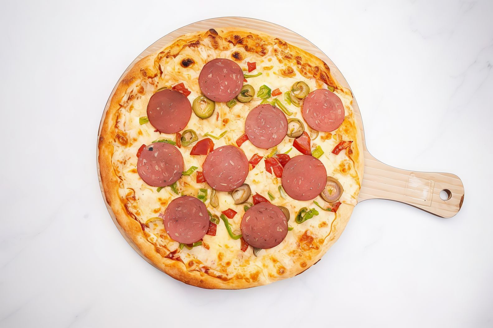 Oriental Salami Pizza