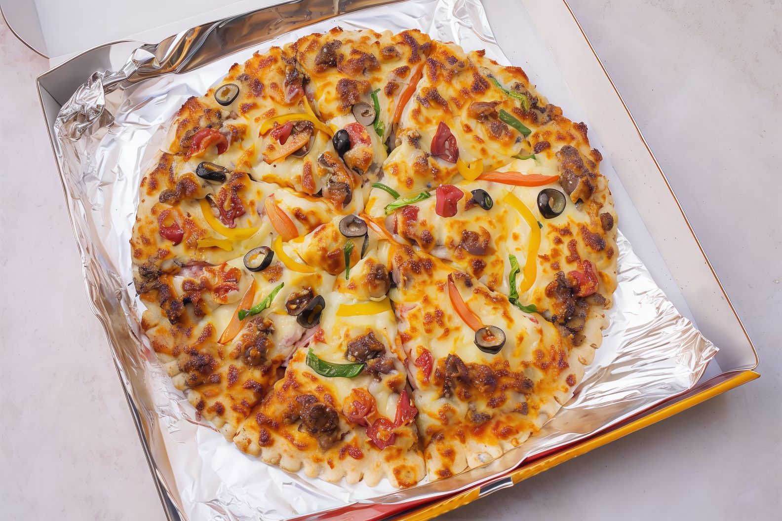 Oriental Chicken Shish Tawook Pizza