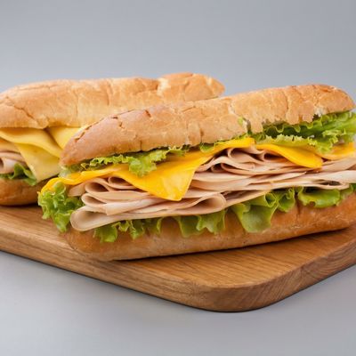 Smoked turkey crispy sandwich