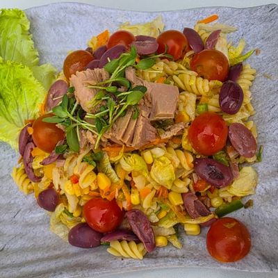 سلطة معكرونة بالتونة