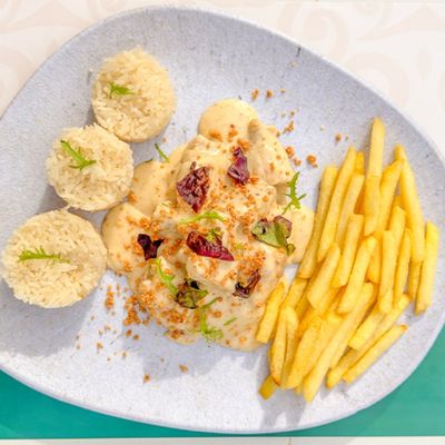 دجاج باللوز