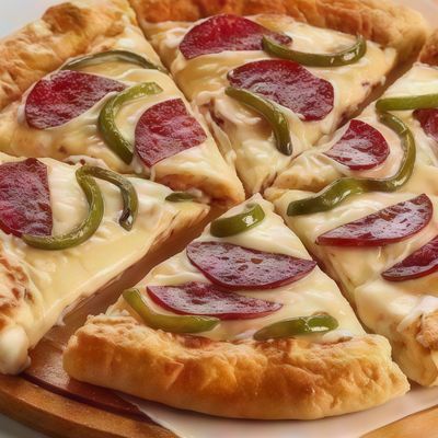 Italian salami pizza