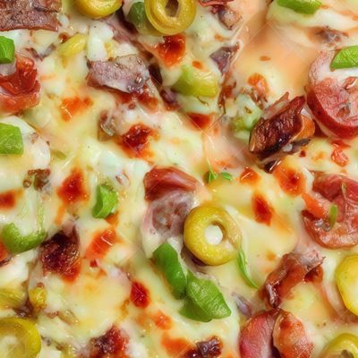 Italian mixed meat pizza