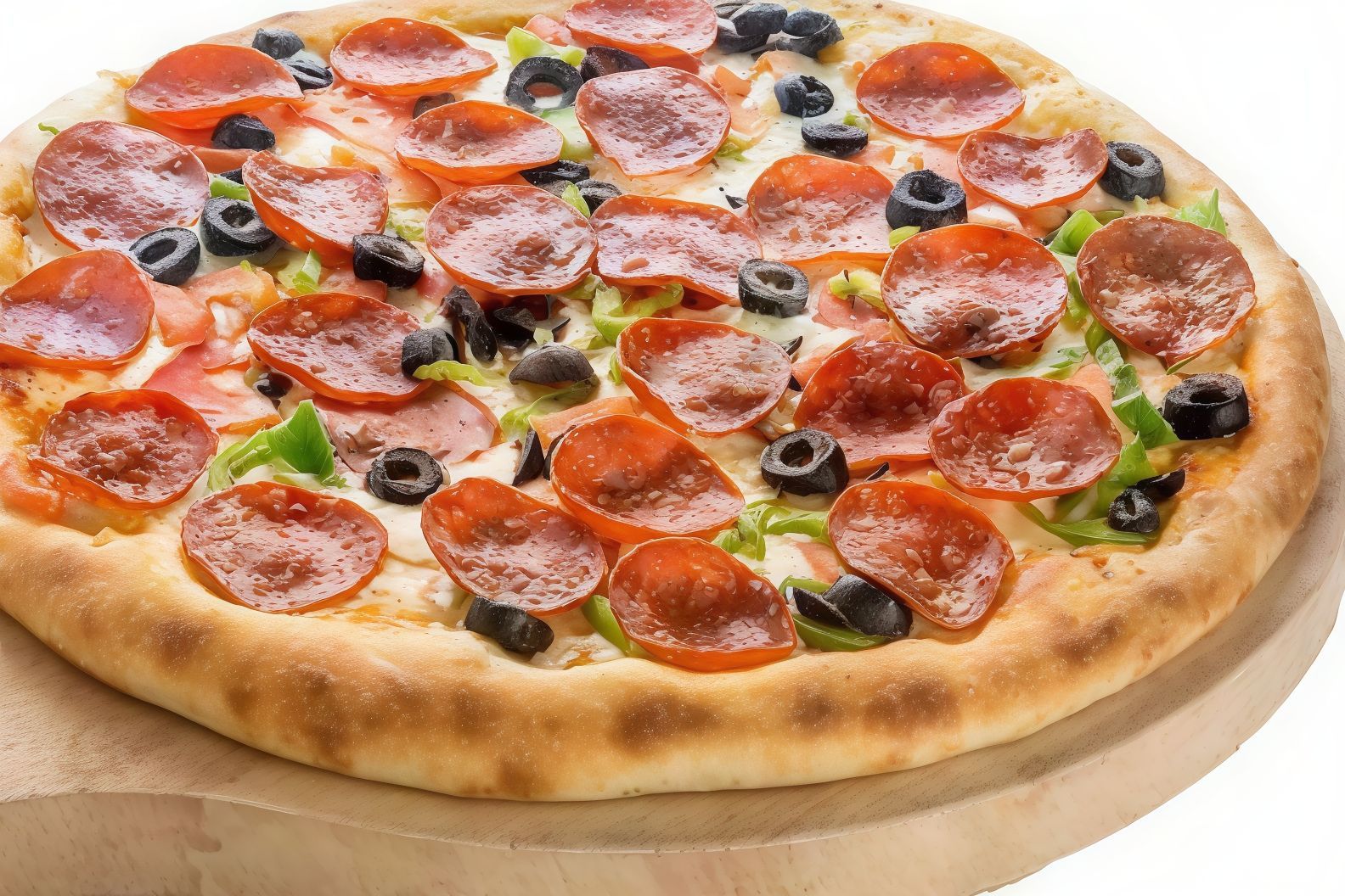 Large pepperoni pizza