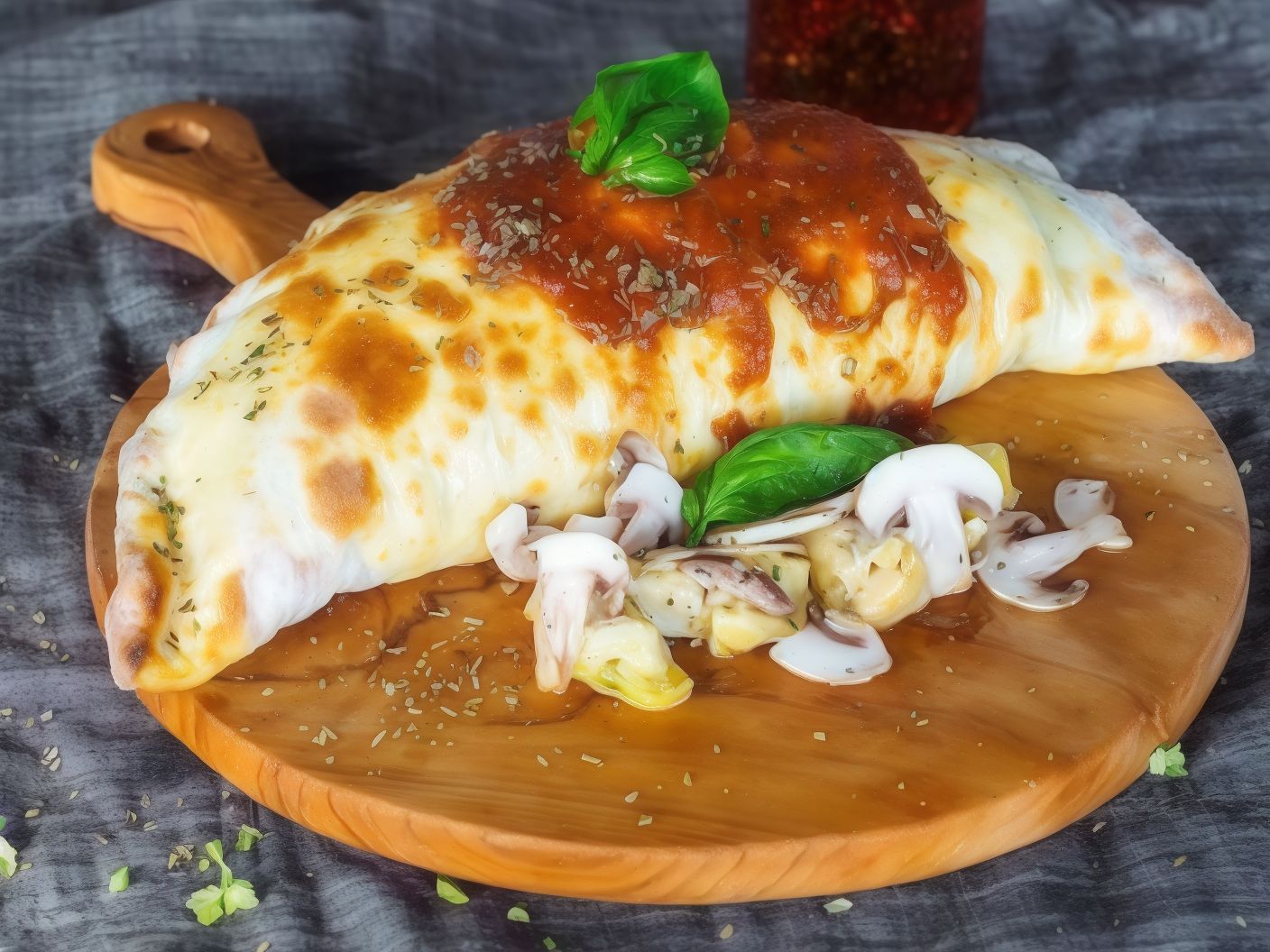 Calzone Chicken Alfredo
