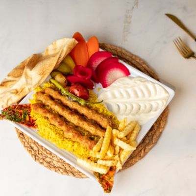 وجبة كفتة دجاج مشوية
