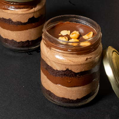 Chocolate Nutella Cake Jar