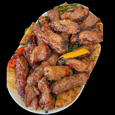 Half kilo mixed kebab.