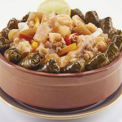Vine Leaves Casserole with Knuckles