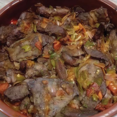 طاجن كبدة