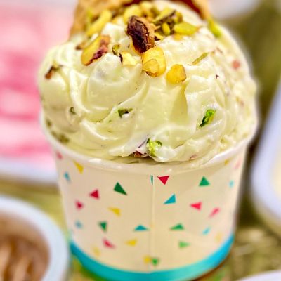 Mastic Pistachio Ice Cream