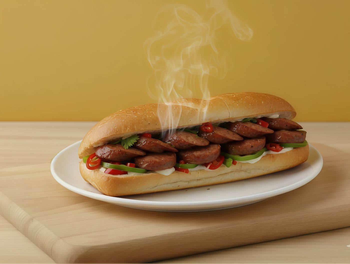 sausage Oriental Sandwich