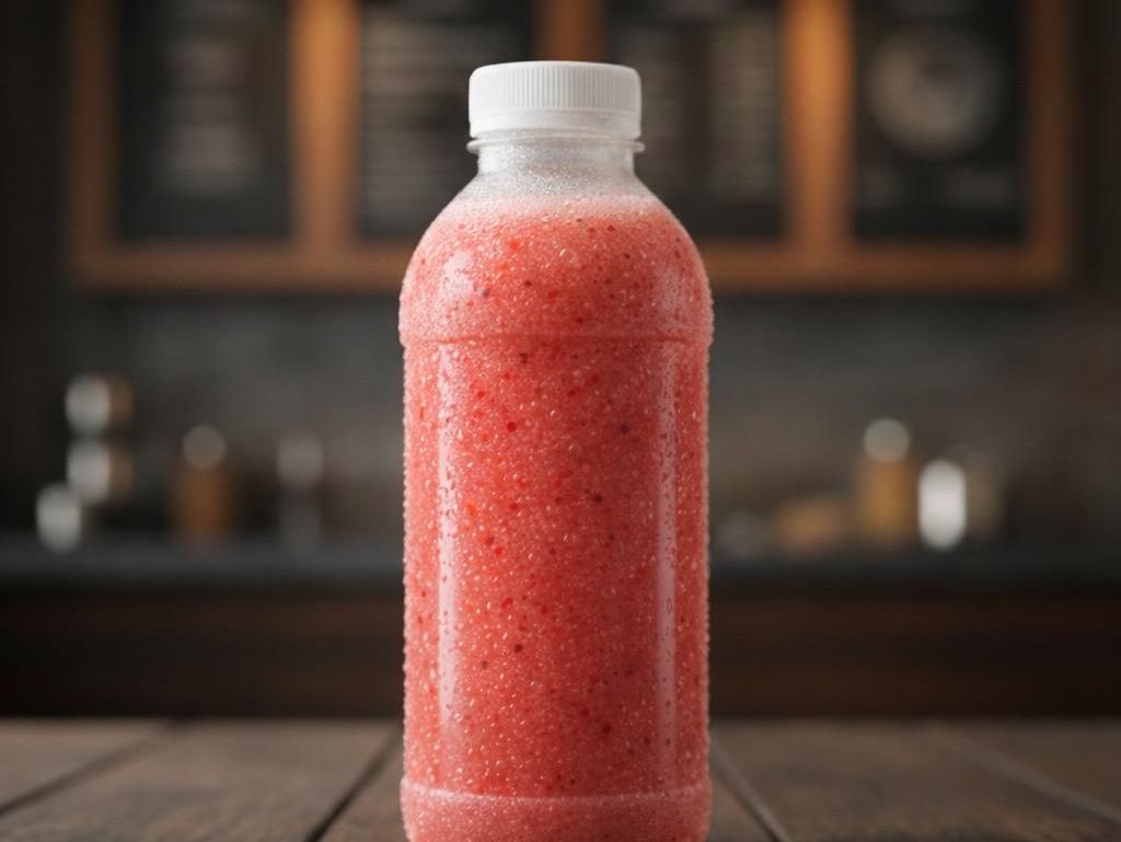 Strawberry juice bottle 750 ml
