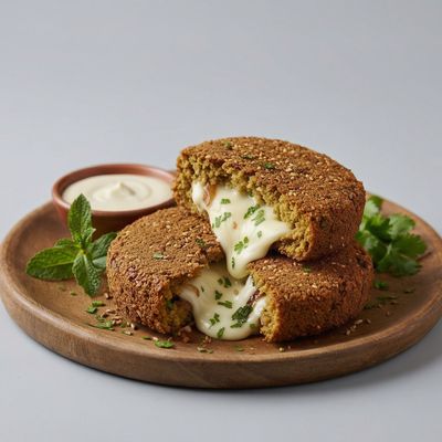 Large Mozzarella taamia patty