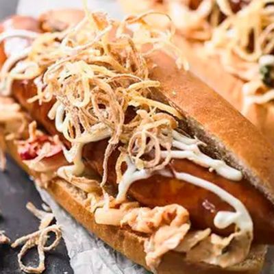 ساندويتش بطاطس هوت دوج